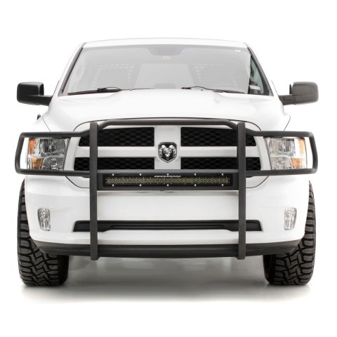 Aries Automotive Pro Series Grille Guards 2170026 Guards, Series, Steel, Black Textured Powdercoat, LED Light Bar, Ram, Each thumbnail 4