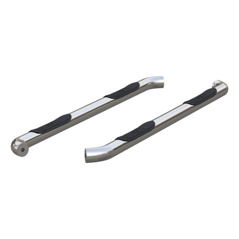 Aries Automotive 3 in. Round Side Bars for 2009-2012 EQUATOR, 2005-2024 FRONTIER - 209019-2 Step Bars, Stainless Steel, Polished, Diameter, 72.240 Length, Nissan, Pair thumbnail 2