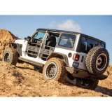 Aries Automotive Jeep Inner Fender Liners for 2018-2024 WRANGLER - 2500550 Wheel Housing, Aluminum, Black Powdercoated, Rear Left, Right Inner, Jeep, Pair thumbnail 4