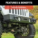 Aries Automotive TrailCrusher Front Bumpers for 2020-2024 GLADIATOR, 2018-2024 WRANGLER - 2156002 Bumper, TrailCrusher, Jeep, Black, Each thumbnail 4