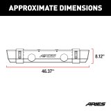 Aries Automotive TrailCrusher Front Bumpers for 2020-2024 GLADIATOR, 2018-2024 WRANGLER - 2156002 Bumper, TrailCrusher, Jeep, Black, Each thumbnail 8