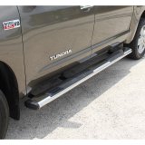 Aries Automotive 6 in. Oval Side Bars 4444031 Step Bars, Oval, Stainless Steel, Polished, Toyota, Pair thumbnail 1