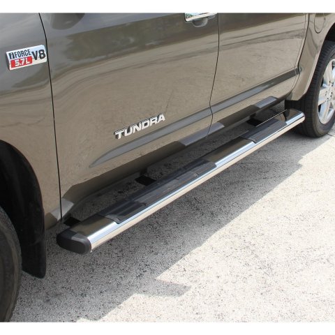 Aries Automotive 6 in. Oval Side Bars 4444031 Step Bars, Oval, Stainless Steel, Polished, Toyota, Pair
