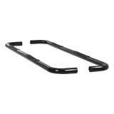 Aries Automotive 3 in. Round Side Bars 205030 Nerf bar, Round, Steel, Black Gloss Powdercoated, 3.000 Diameter, Cab Length, MegaCab, Dodge, RAM, Pair thumbnail 2