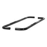 Aries Automotive 3 in. Round Side Bars 205030 Nerf bar, Round, Steel, Black Gloss Powdercoated, 3.000 Diameter, Cab Length, MegaCab, Dodge, RAM, Pair thumbnail 3