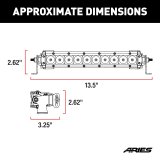 ARIES Automotive Light Bars, Pods and Fog Lights 1501260 Bar, LED 10" Single Row thumbnail 2