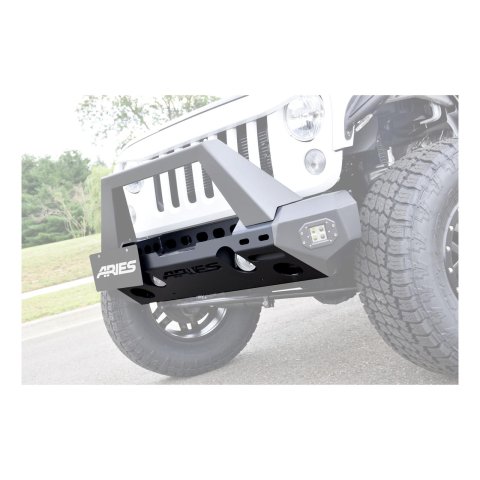 Aries Automotive TrailChaser Front Bumpers for 2007-2017 WRANGLER, 2018 WRANGLER JK - 2081000 Bumper, Front, Modular, Center, 07-17 ALL thumbnail 3