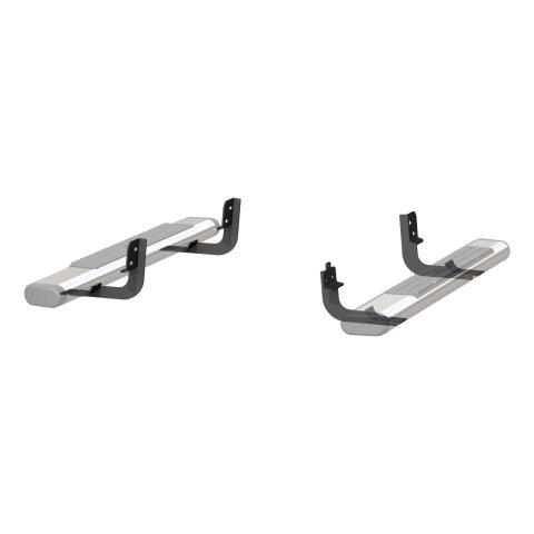 Aries Automotive 6 in. Oval Side Bar Mounting Brackets 4520 Truck Step Installation Kit, Steel, Black Powdercoated, Ram, Kit