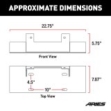 ARIES Automotive Winch Mounts 2072100 Adapter Plate with Fairlead Mount thumbnail 6