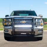 Aries Automotive Pro Series Grille Guards for 2014-2018 SILVERADO 1500, 2019 1500 LD - P4091 Guards, Brush Guard, Steel, Black Textured Powdercoat, Chevrolet, Each thumbnail 2
