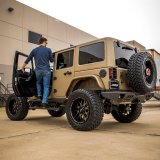 Aries Automotive TrailChaser Rear Bumper with Corner Guards and LEDs for 2007-2017 WRANGLER, 2018 WRANGLER JK - 2082061 Bumpers, Fabricated, Aluminum, Black Powdercoated, Textured, Rear, Center Section, Guards, Jeep, Kit thumbnail 2