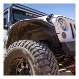 Aries Automotive Jeep Inner Fender Liners for 2007-2017 WRANGLER, 2018 WRANGLER JK - 2500450 Wheel Housing, Aluminum, Black Powdercoated, Front, Rear, Jeep, Set of 4 thumbnail 2