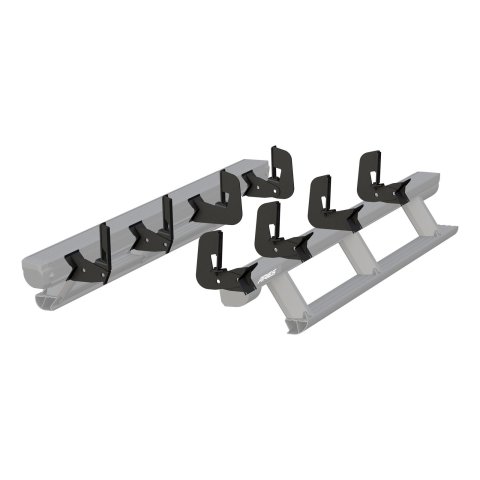 Aries Automotive ActionTrac Mounting Brackets 3025101 Running Board Component, Bracket, ActionTrac, Black Powdercoated, Chevrolet, GMC, Kit thumbnail 1
