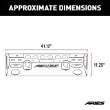 Aries Automotive TrailChaser Front Bumpers for 2020-2024 GLADIATOR, 2018-2024 WRANGLER - 2081003 Bumpers, Steel, Black Powdercoated, Textured, Fabricated, Front, Center Section, Jeep, Each thumbnail 5