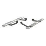 Aries Automotive 6 in. Oval Side Bar Mounting Brackets for 1998-2001 RAM 1500, 2500, 3500 - 4502 Step Brackets, Oval, Dodge, Kit thumbnail 1
