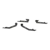 Aries Automotive 6 in. Oval Side Bar Mounting Brackets for 1998-2001 RAM 1500, 2500, 3500 - 4502 Step Brackets, Oval, Dodge, Kit thumbnail 2