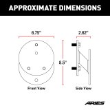 ARIES Automotive Spare Tire Carriers 25630AB Relocation Carrier Kit, 2007-15 JK TIRE RELOCATION BRACKET thumbnail 2