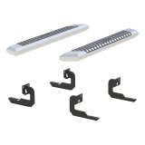 Aries Automotive AdvantEDGE 5.5 in. Side Bars 2555007 Step Bars, Diameter, Aluminum, Chrome Powdercoated, Pair thumbnail 2
