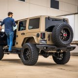 Aries Automotive TrailChaser Rear Bumpers for 2007-2017 WRANGLER, 2018 WRANGLER JK - 2081021 Bumpers, Steel, Black Powdercoated, Textured, Fabricated, Rear, Center Section, Jeep, Each thumbnail 4