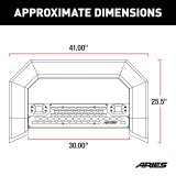ARIES Automotive Light Mounting Bars 2155100 Bull Bar, Advantedge, Chrome W/LED'S, 09-17 RAM 1500 thumbnail 4