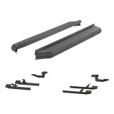 Aries Automotive RidgeStep Running Boards 2061037 Boards, RidgeStep, Steel, Black Textured Powdercoated, Cab Position, 70.00 in. Length, for Nissan, Pair thumbnail 2