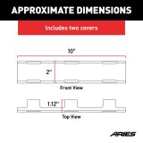 ARIES Automotive Light Covers 1501263 Cover KIT - QTY 2 10" LIGHT COVERS FOR SINGLE ROW LED LIGHT BARS 1501262 thumbnail 1