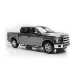 Aries Automotive 3 in. Round Side Bars 213043 Step Bars, Stainless Steel, Black Powdercoated, Gloss, 3.00 Diameter, 90.980 Length, Ford, Pair thumbnail 1