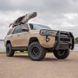 Aries Automotive ActionTrac Powered Running Boards 3047954 Boards, Aluminum, Black Powdercoated, Full Length, 69.600 in. Length, Toyota, Pair thumbnail 1