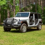 Aries Automotive Pro Series Grille Guards for 2020-2024 GLADIATOR, 2018-2024 WRANGLER - 2170032 Guards, Series, Steel, Black Textured Powdercoat, LED Light Bar, Jeep, Each thumbnail 1
