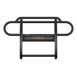 Aries Automotive Pro Series Grille Guards for 2020-2024 GLADIATOR, 2018-2024 WRANGLER - 2170032 Guards, Series, Steel, Black Textured Powdercoat, LED Light Bar, Jeep, Each thumbnail 7