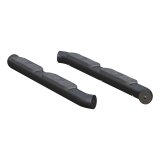 Aries Automotive Big Step 4 in. Round Side Bars AL231009 Bars, Aluminum, Black Powdercoated, Textured, 4.00 Diameter, 70.080 Diameter, Jeep, Pair thumbnail 4