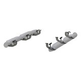 Aries Automotive Big Step 4 in. Round Side Bars AL231009 Bars, Aluminum, Black Powdercoated, Textured, 4.00 Diameter, 70.080 Diameter, Jeep, Pair thumbnail 7