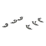 Aries Automotive Big Step 4 in. Round Side Bars AL231009 Bars, Aluminum, Black Powdercoated, Textured, 4.00 Diameter, 70.080 Diameter, Jeep, Pair thumbnail 8