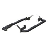 Aries Automotive 3 in. Round Side Bars 205044 Nerf and Step Bars, Bars, Steel, Black, Gloss, Powdercoated, 3.00 Diameter, Ram, Pair thumbnail 6