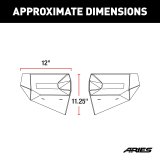 ARIES Automotive - Bumper Guards for 2020-2025 GLADIATOR, 2018-2025 WRANGLER 2081208 Corners 2018-2019 Jeep Wrangler JL thumbnail 6