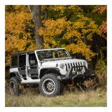 Aries Automotive TrailChaser Front Bumper with Corner and Brush Guards for 2020-2025 GLADIATOR, 2018-2025 WRANGLER - 2082099 Bumpers, Fabricated, Aluminum, Black Powdercoated, Textured, Front, Center Section, Guards, Guard, Jeep, Kit thumbnail 3