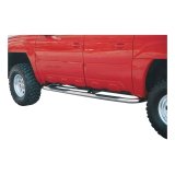 Aries Automotive 3 in. Round Side Bars 204004-2 Step Bars, Diameter, Stainless Steel, Polished, Chevy, GMC, Pair thumbnail 1