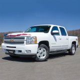 Aries Automotive Big Step 4 in. Round Side Bars AL234046 Bars, Step, Diameter, Aluminum, Black Textured Powdercoated, Chevy, GMC, Pair thumbnail 2