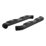 Aries Automotive Big Step 4 in. Round Side Bars AL234046 Bars, Step, Diameter, Aluminum, Black Textured Powdercoated, Chevy, GMC, Pair thumbnail 5