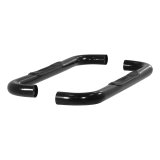 Aries Automotive 3 in. Round Side Bars 204018 Step Bars, Diameter, Steel, Black Powdercoated, Chevy, GMC, Pair thumbnail 4