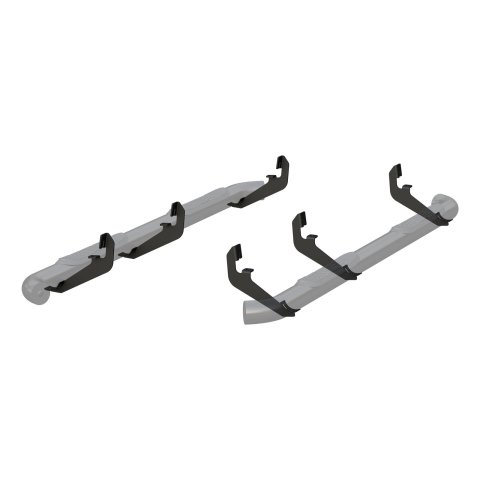 Aries Automotive 3 in. Round Side Bars for 2015-2025 CANYON, COLORADO - 204051 Step Bars, Diameter, Steel, Black Powdercoated, Chevy, GMC, Pair thumbnail 4