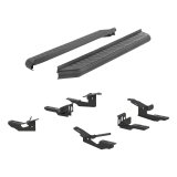 Aries Automotive AeroTread Running Boards for 2011-2019 EXPLORER - 2061003 Boards, Aluminum/Stainless Steel, Black Powdercoated, 5 in. Boards, 76.00 in. Length, Ford, Pair thumbnail 2