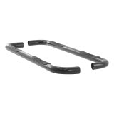 Aries Automotive 3 in. Round Side Bars for 2005-2010 DAKOTA - 205010 Nerf and Step Bars, Bars, Steel, Black Powdercoated, Dodge, Ram, Pair thumbnail 2