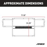 Aries Automotive Pro Series Grille Guards for 2005-2015 TACOMA - P2054 Guard, Series, Brush Guard, Steel, Black Texture Powdercoated, Toyota, Each thumbnail 3