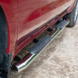 Aries Automotive 4 in. Oval Side Bars S224046-2 Step Bars, Oval, in., Stainless Steel, Polished, Chevy, GMC, Pair thumbnail 2