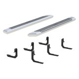 Aries Automotive AdvantEDGE 5.5 in. Side Bars for 2004-2018 TITAN - 2555045 Step Bars, Diameter, Aluminum, Chrome Powdercoated, Pair thumbnail 2
