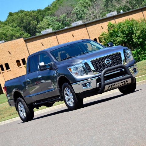 Aries Automotive Rocker Steps 2074141 Step Bars, Nerf Bars, Steel, Textured Black Powdercoated, for Nissan, Pair