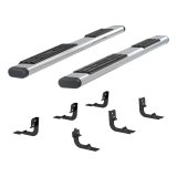 Aries Automotive 6 in. Oval Side Bars 4444044 Step Bars, Stainless Steel, Polished, 6.00 Diameter, 85.00 Length, Dodge, Pair thumbnail 5