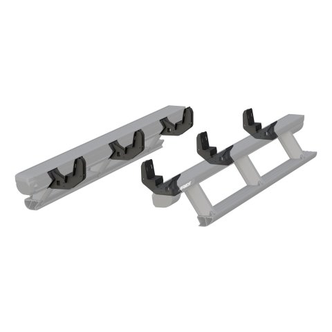 Aries Automotive ActionTrac Mounting Brackets for 2015-2025 CANYON, COLORADO - 3025104 Running Board Component, Bracket, ActionTrac, Black Powdercoated, Chevrolet, GMC, Kit thumbnail 1