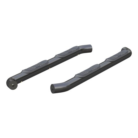 Aries Automotive 3 in. Round Side Bars for 2018-2025 WRANGLER - 35701 Nerf and Step Bars, Bars, Steel, Black Powdercoated, 70.510 Length, Jeep, Pair thumbnail 1